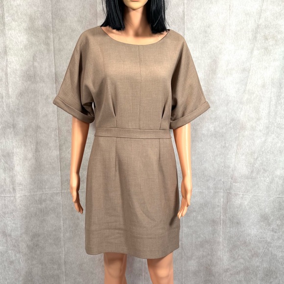 NWT - Cynthia Steffe Elegant Tan Dress - Picture 1 of 7